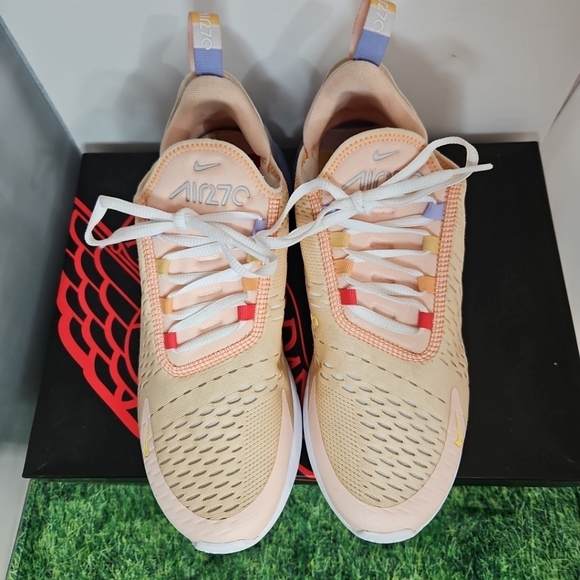 Nike Air Max 270 Washed Coral & White - WMN. SIZE 9 (7.5 MEN) CW5589 600 CLEAN - Picture 6 of 15